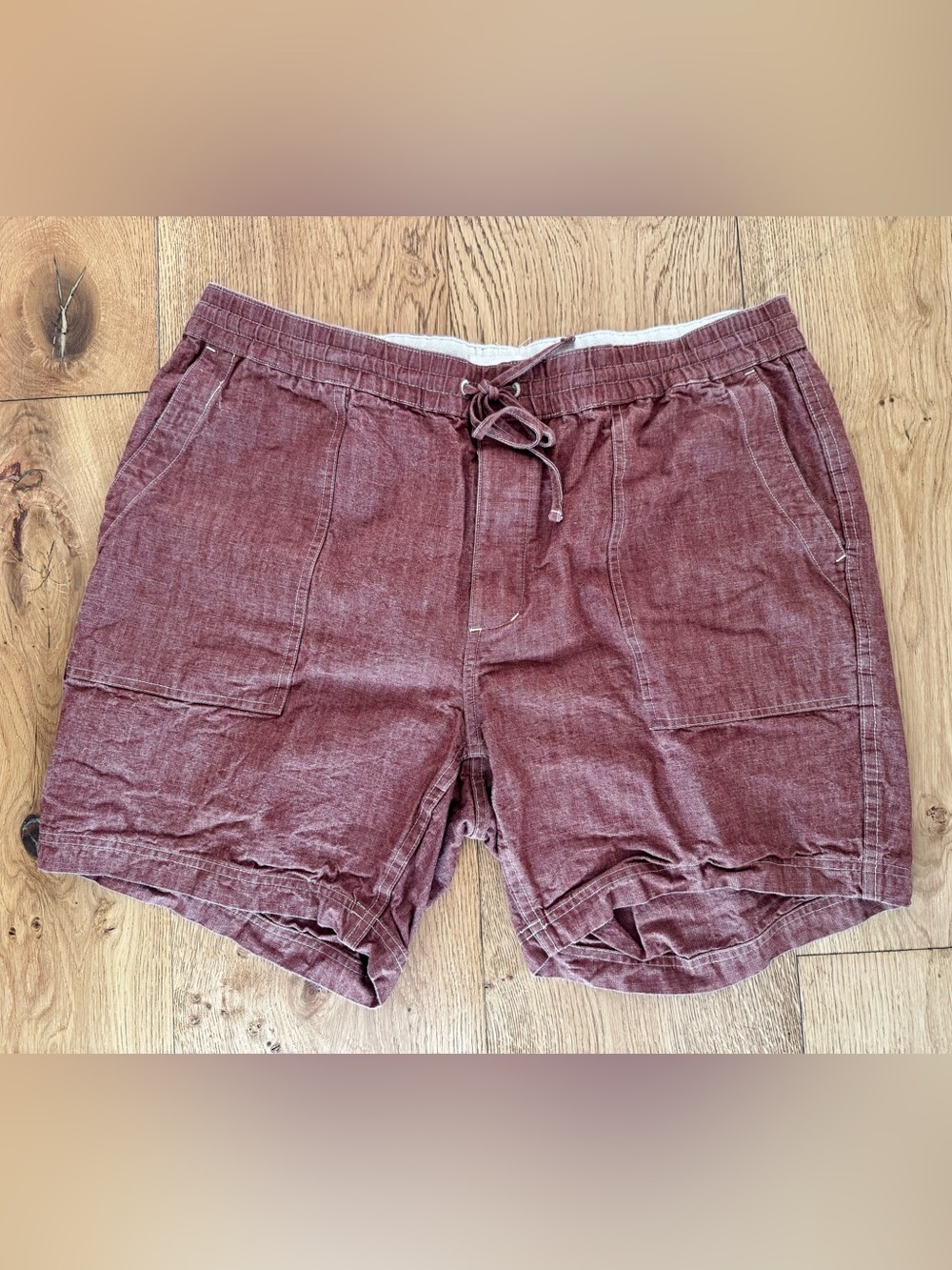 Taylor Stitch | Breakwater 7” Shorts | Brick Chambray | XXL